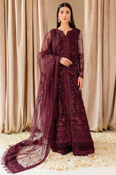 Embroidered net main view of complete set of Farasha Cyra dress